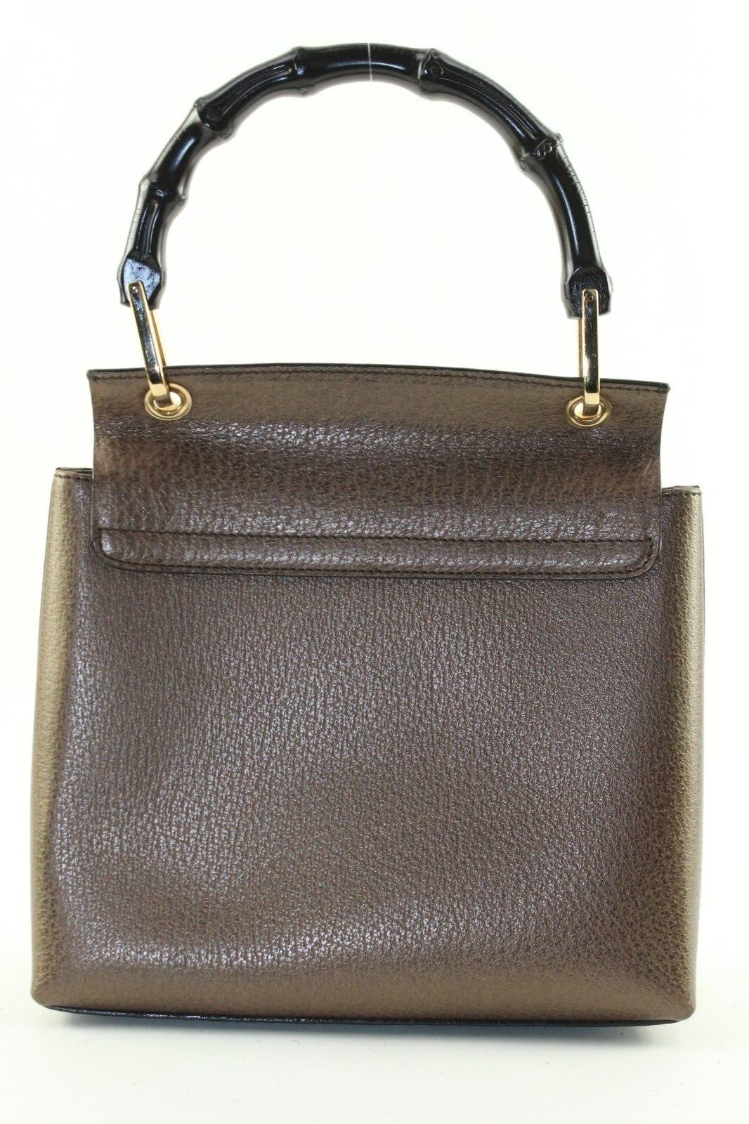 Gucci Bambus-Tasche aus braunem Leder 3GK1214K Damen im Angebot