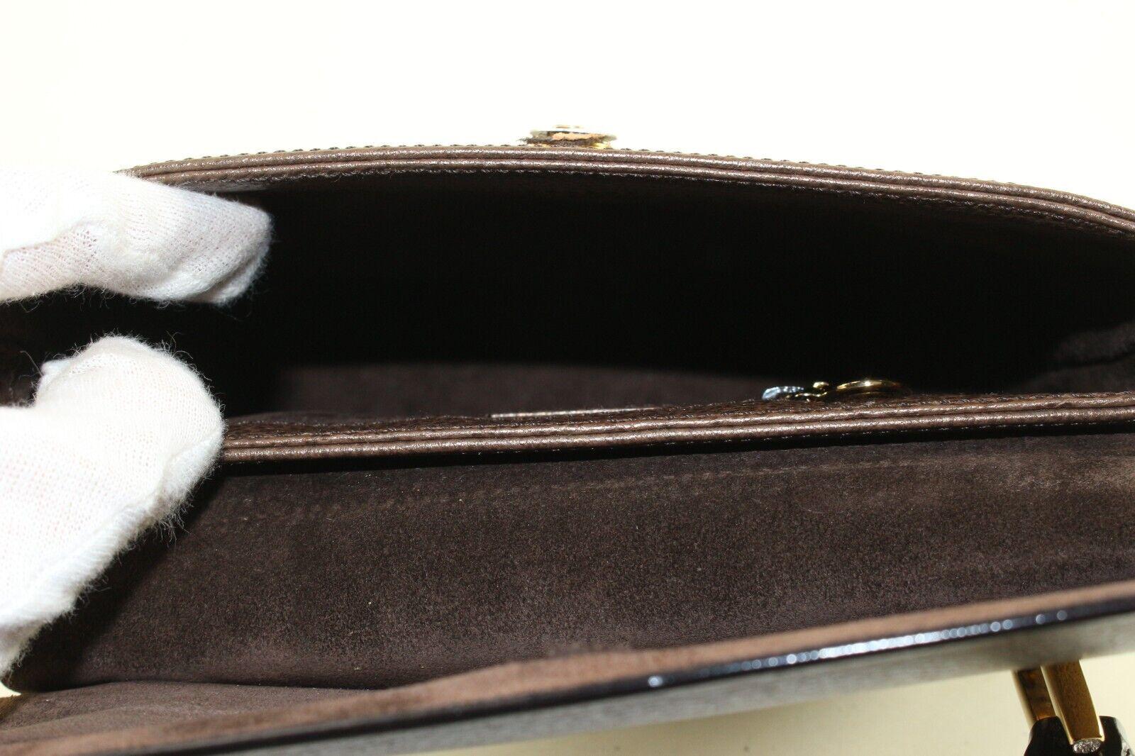 Gucci Bambus-Tasche aus braunem Leder 3GK1214K im Angebot 5