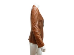 Gucci Brown Leather Blazer