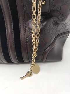 Gucci Brown Leather Bowler Bag