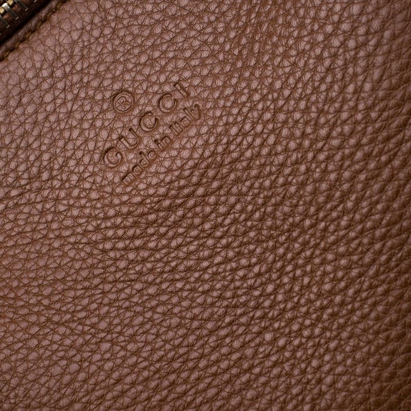 Gucci Brown Leather Bree Dome Satchel 3