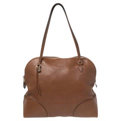 Gucci Brown Leather Bree Dome Satchel