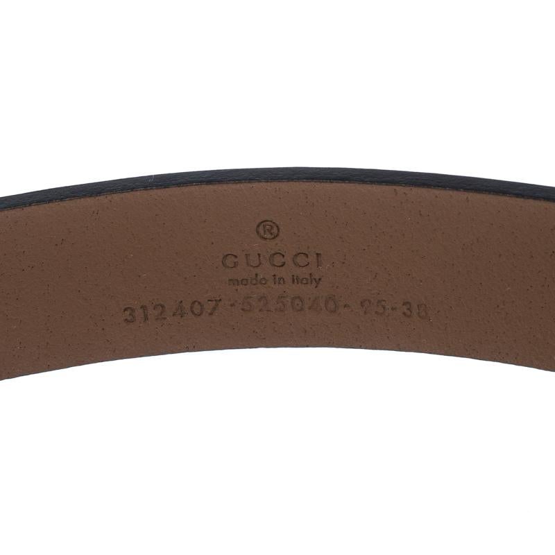 Gucci Brown Leather Buckle Belt 95CM 1