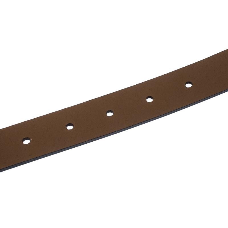 Gucci Brown Leather Buckle Belt 95CM 3