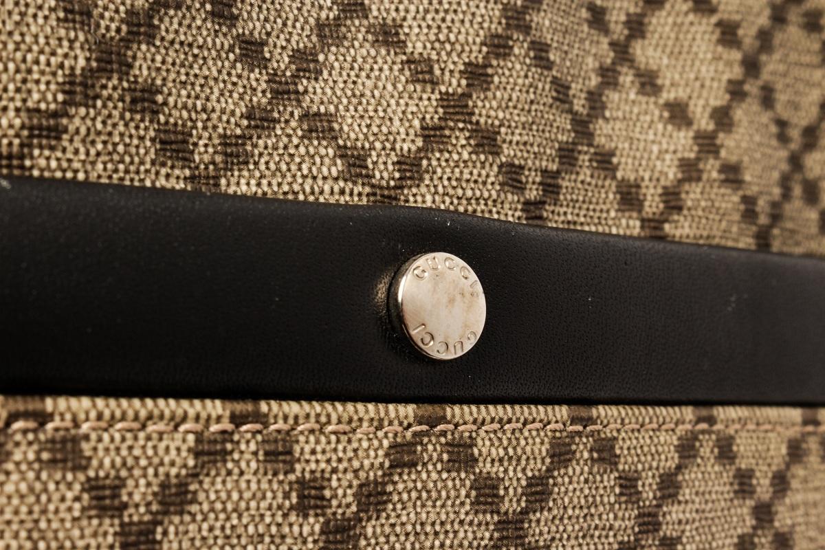 Gucci Brown Leather Diamante Mens Clutch Bag 1