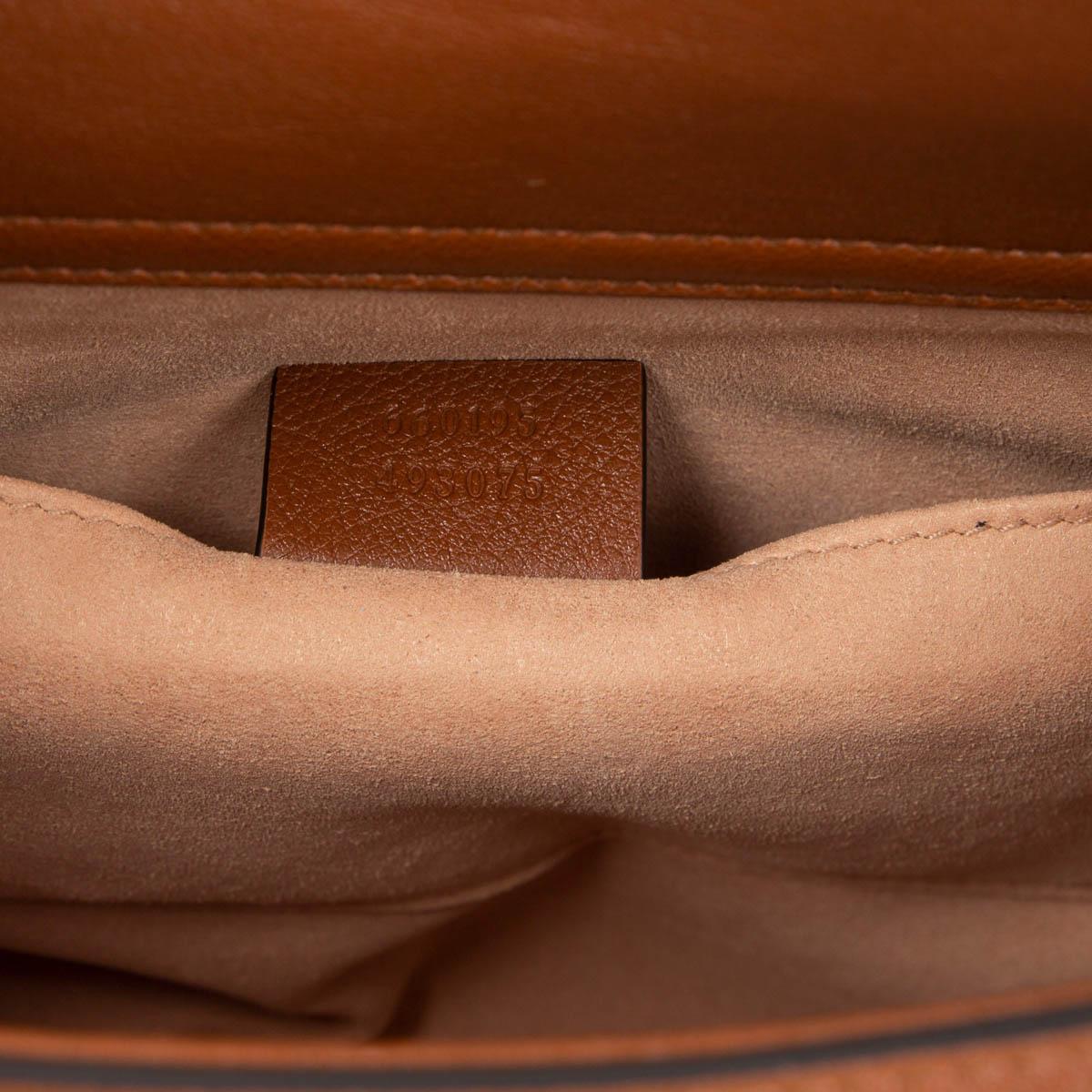 GUCCI brown leather DIANA SMALL TOTE Bag 2
