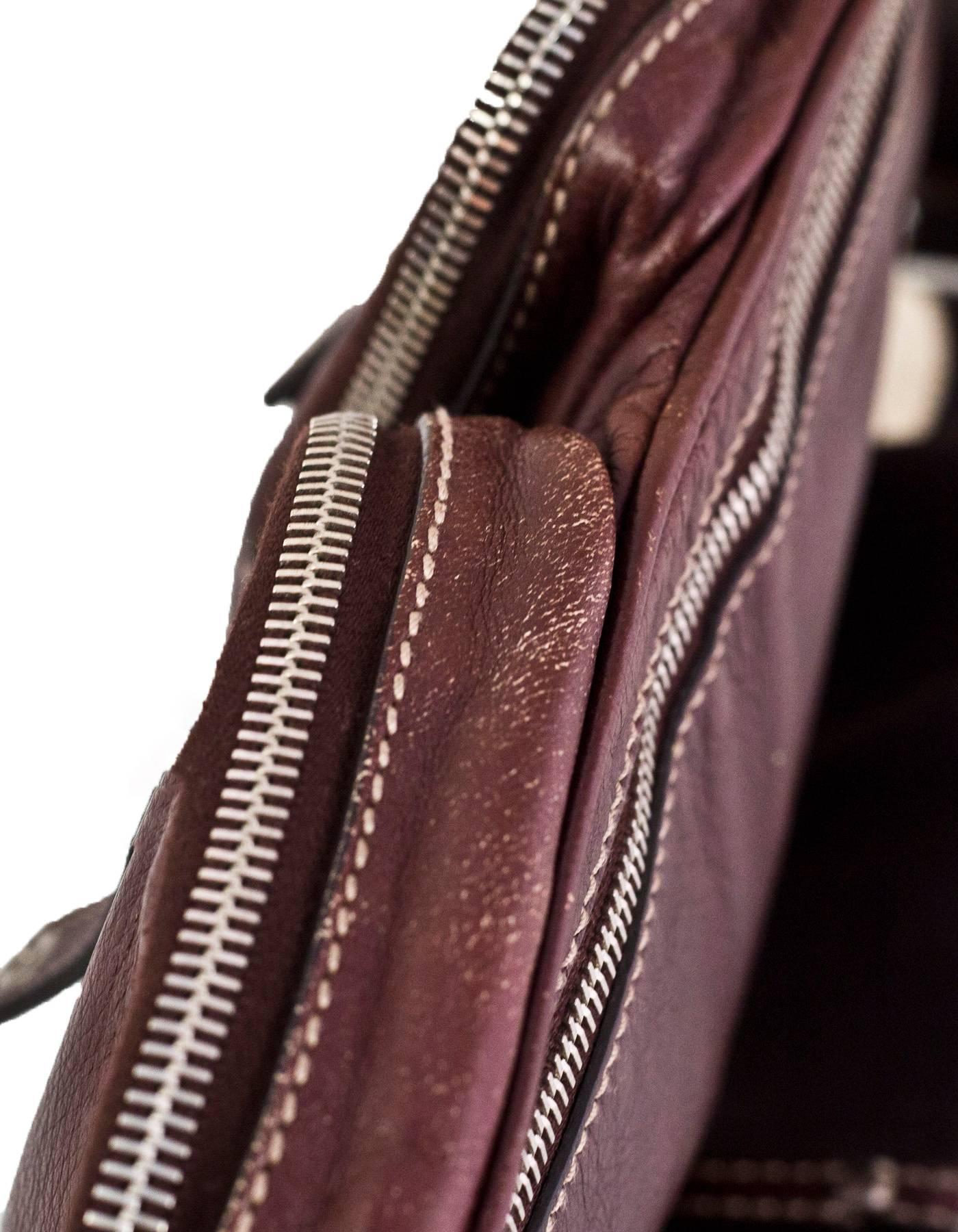 Black Gucci Brown Leather Double Waist Pouch Belt Bag Fanny Pack