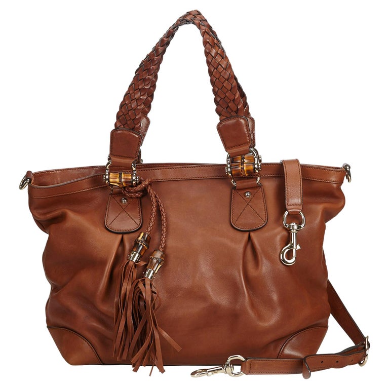 Gucci Brown Leather Eva Tote Bag at 1stDibs | gucci 44349