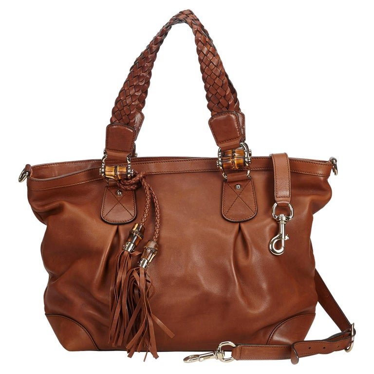 Gucci Brown Leather Eva Tote Bag Gucci Brown Leather Eva Tote Bag