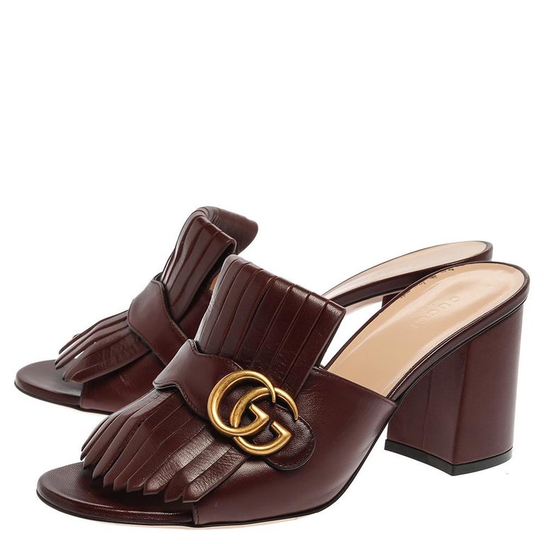 Gucci marmont mules sale clearance