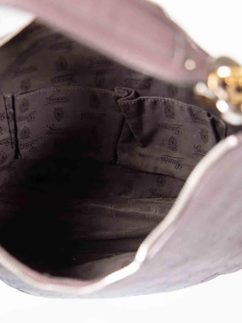Gucci Brown Leather Guccissima GG Twins Hobo Bag 1