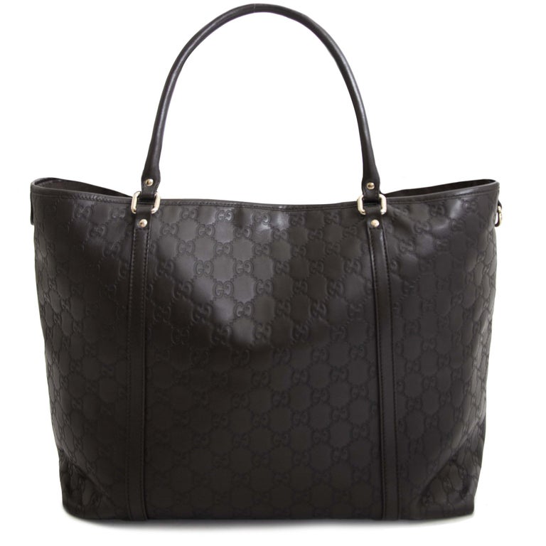 Gucci Brown Leather Guccissima Tote Bag at 1stDibs | gucci brown tote, gucci  tote bag sale, gucci brown tote bag