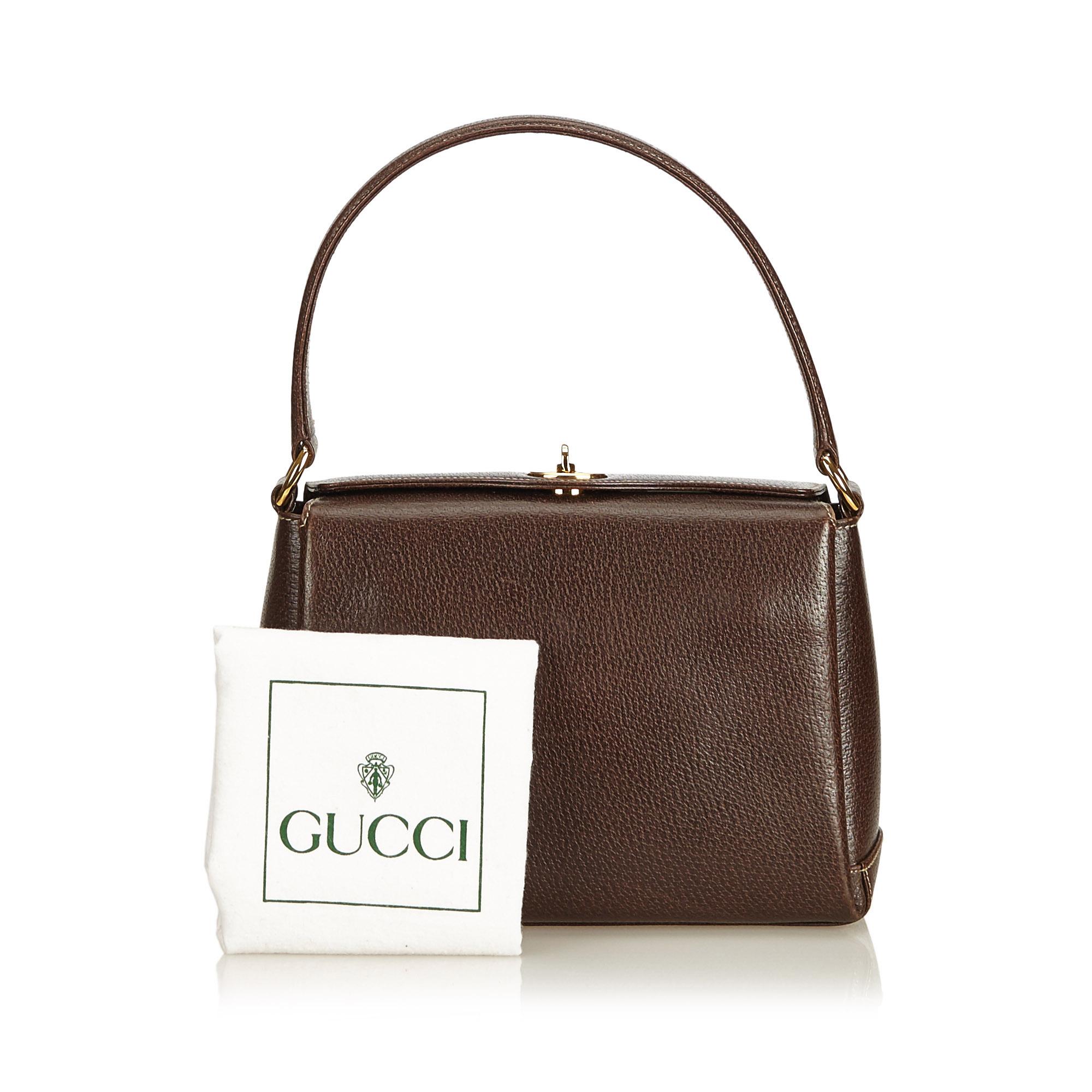 Gucci Brown Leather Handbag 5
