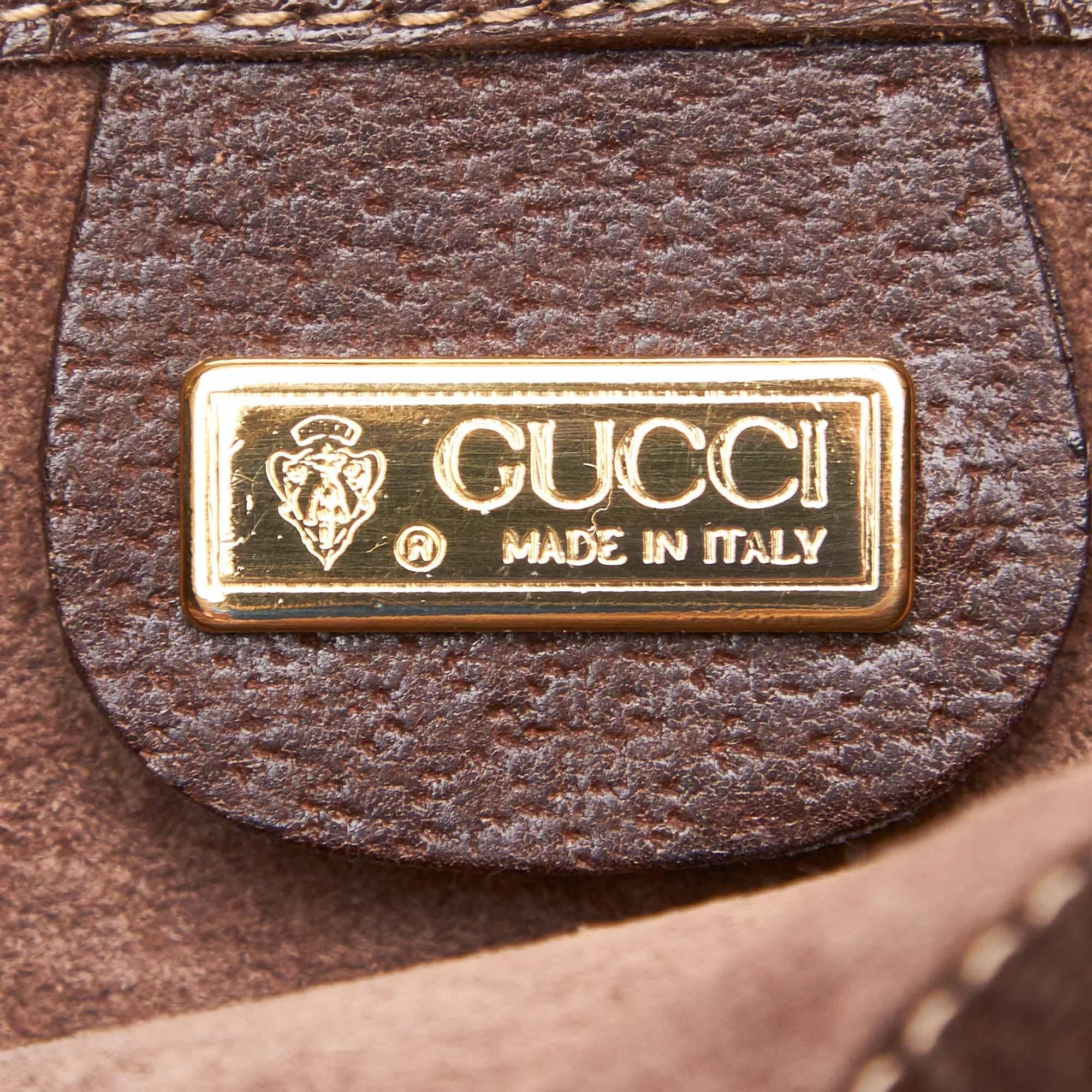 Gucci Brown Leather Handbag 1
