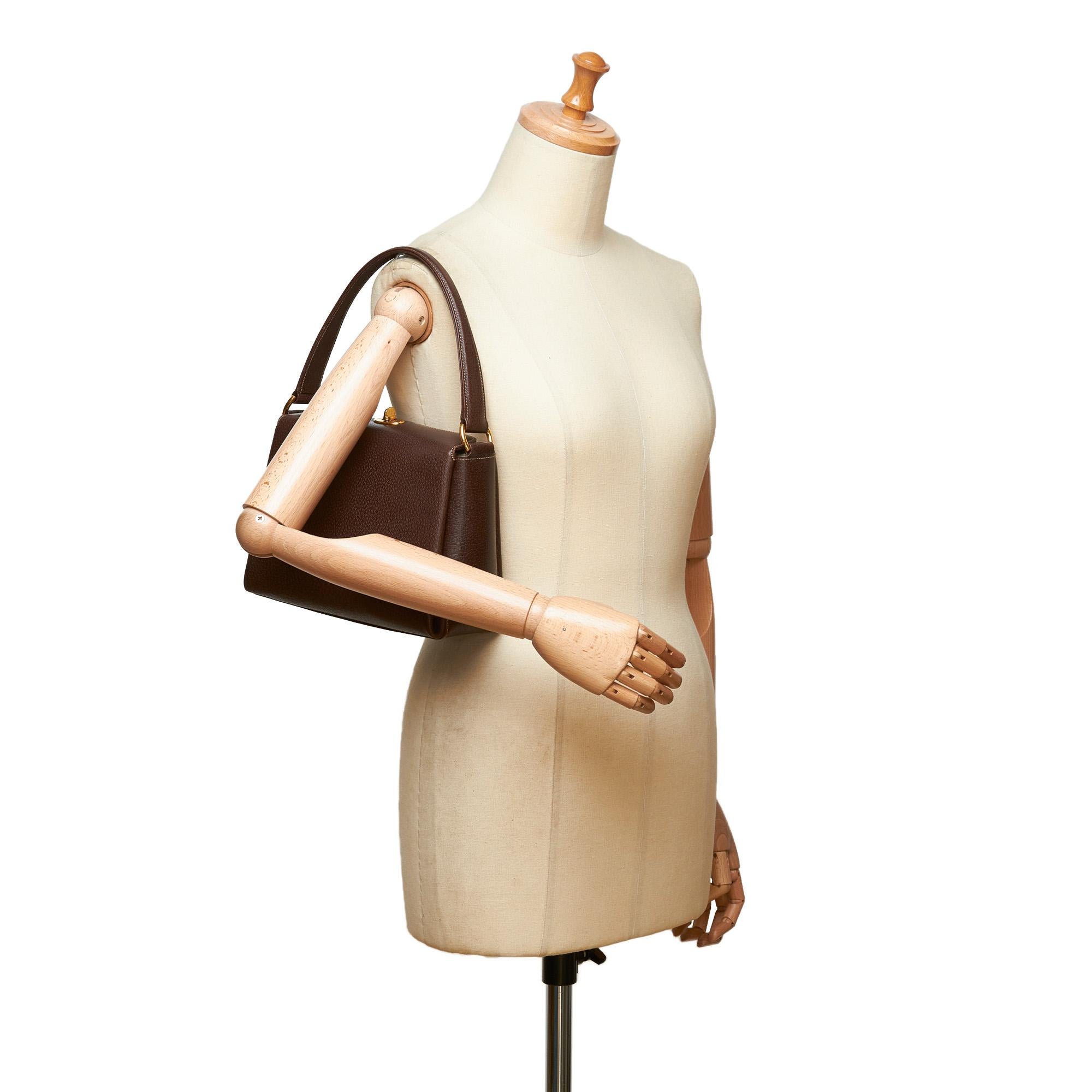 Gucci Brown Leather Handbag 4