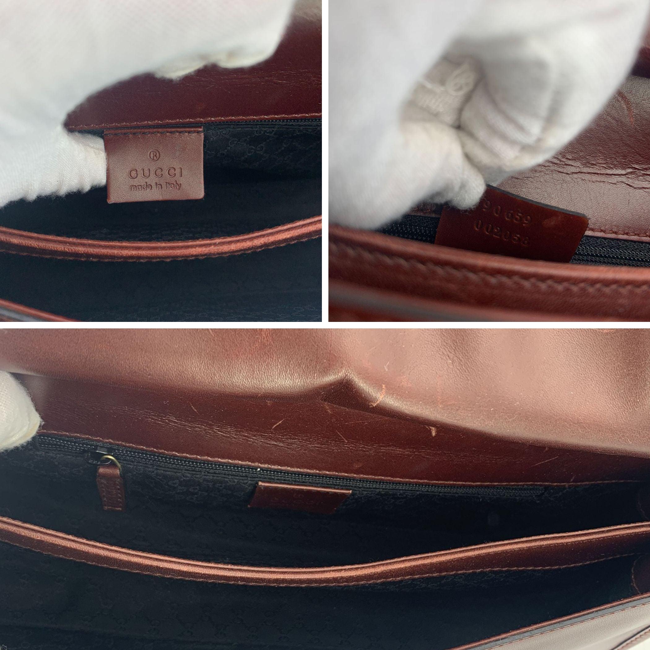Gucci Brown Leather Hobo Saddle Shoulder Bag 1