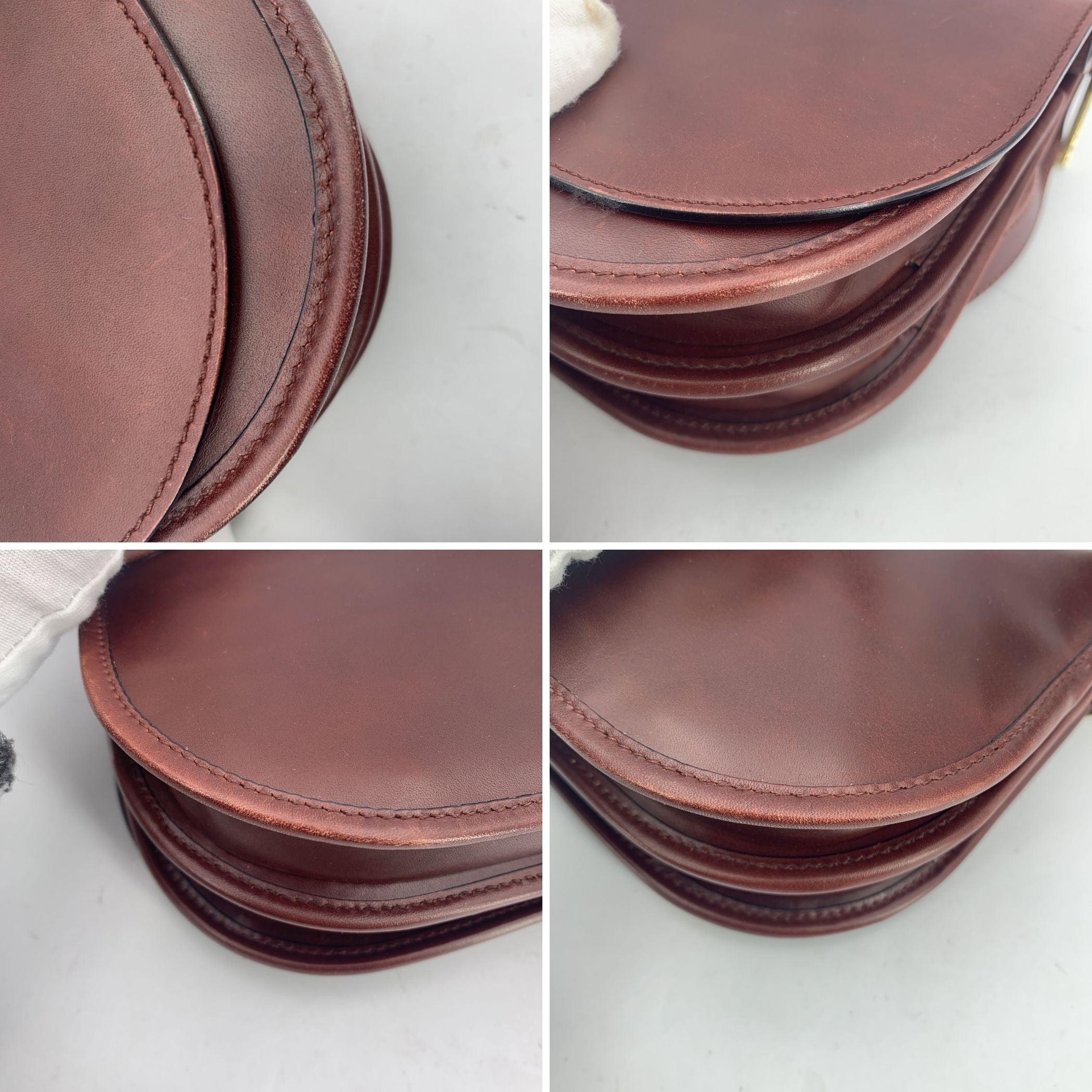Gucci Brown Leather Hobo Saddle Shoulder Bag 2
