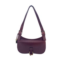 Gucci Brown Leather Hobo Saddle Shoulder Bag