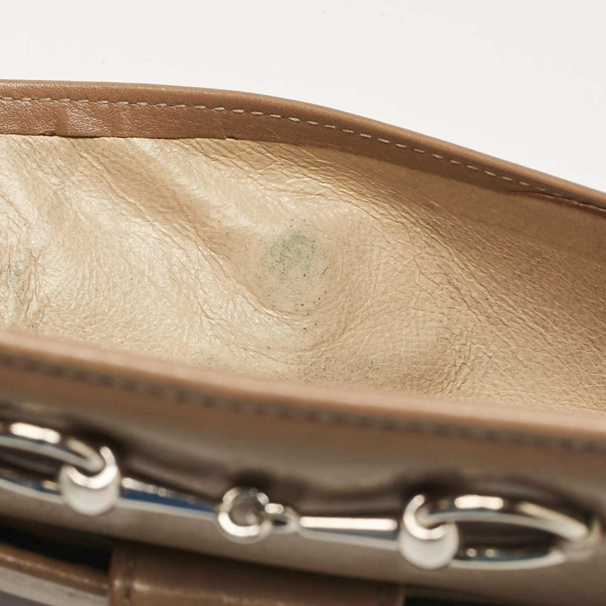 Gucci Brown Leather Horsebit Continental Wallet 1