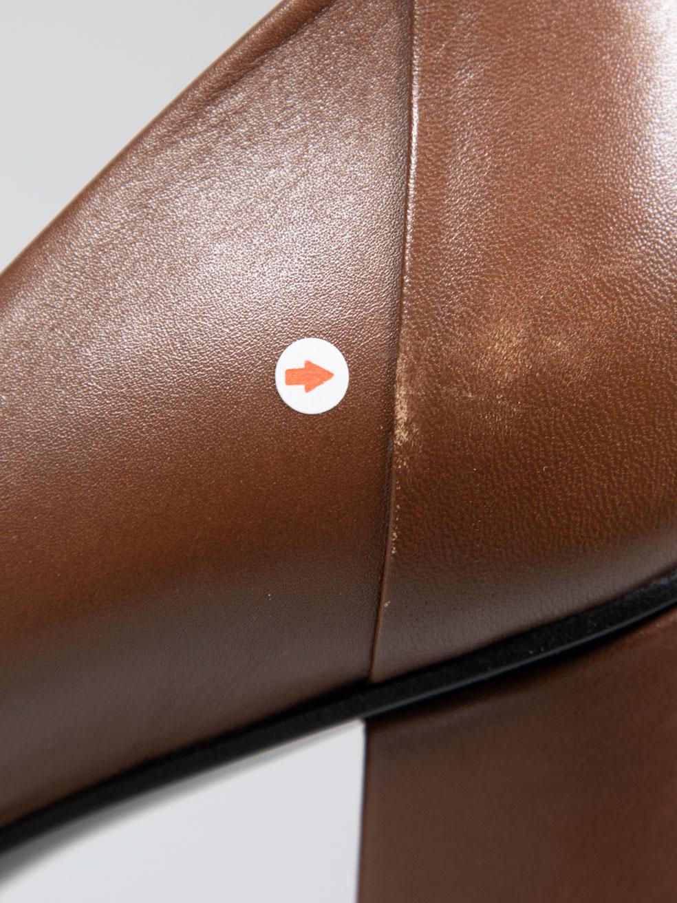 Gucci Brown Leather Horsebit Pumps Size IT 40 4