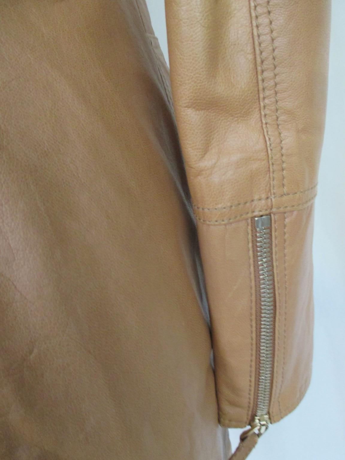 Gucci Brown Leather Jacket For Sale 6
