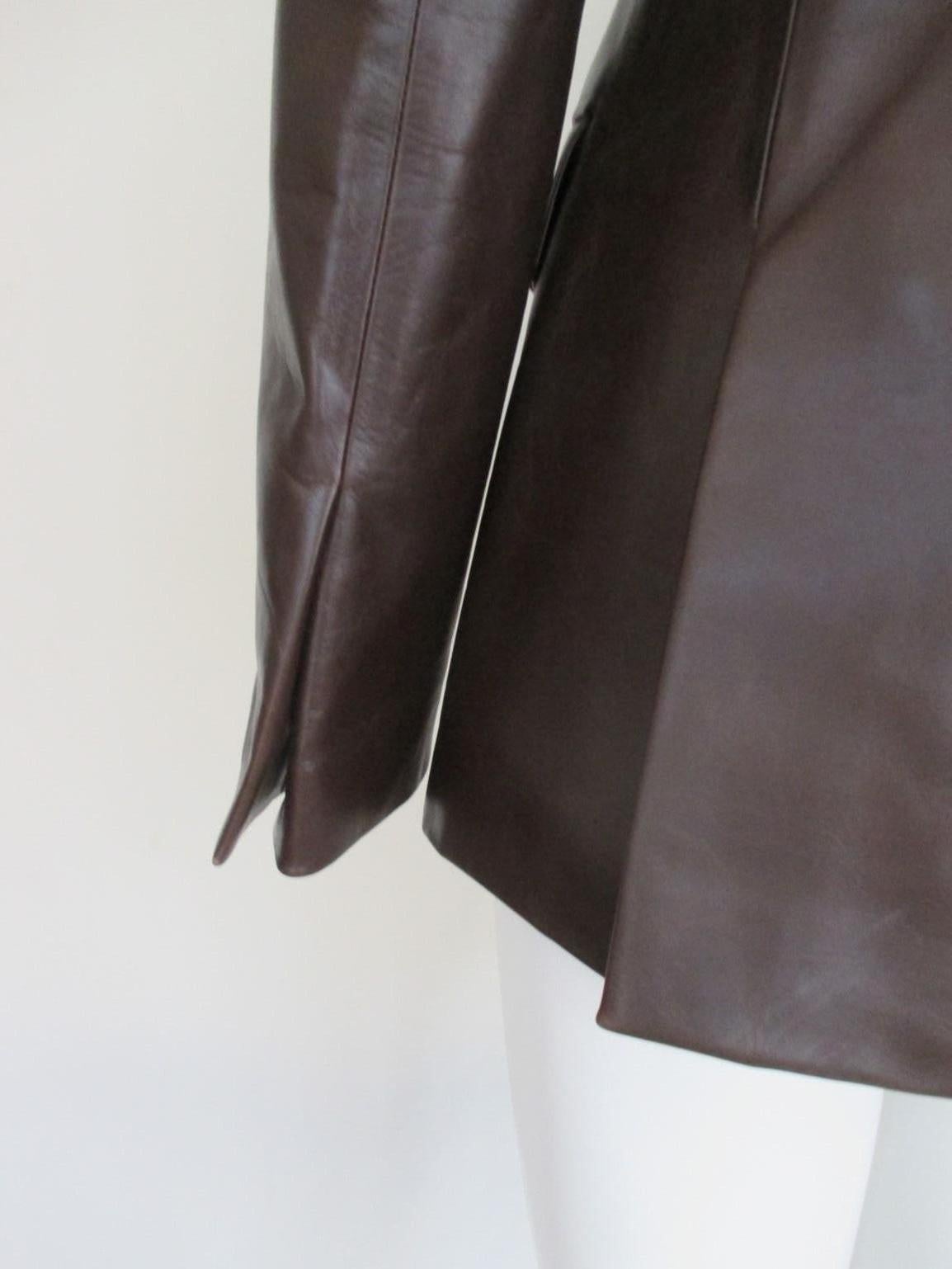 Women's or Men's Gucci Brown Leather Jacket