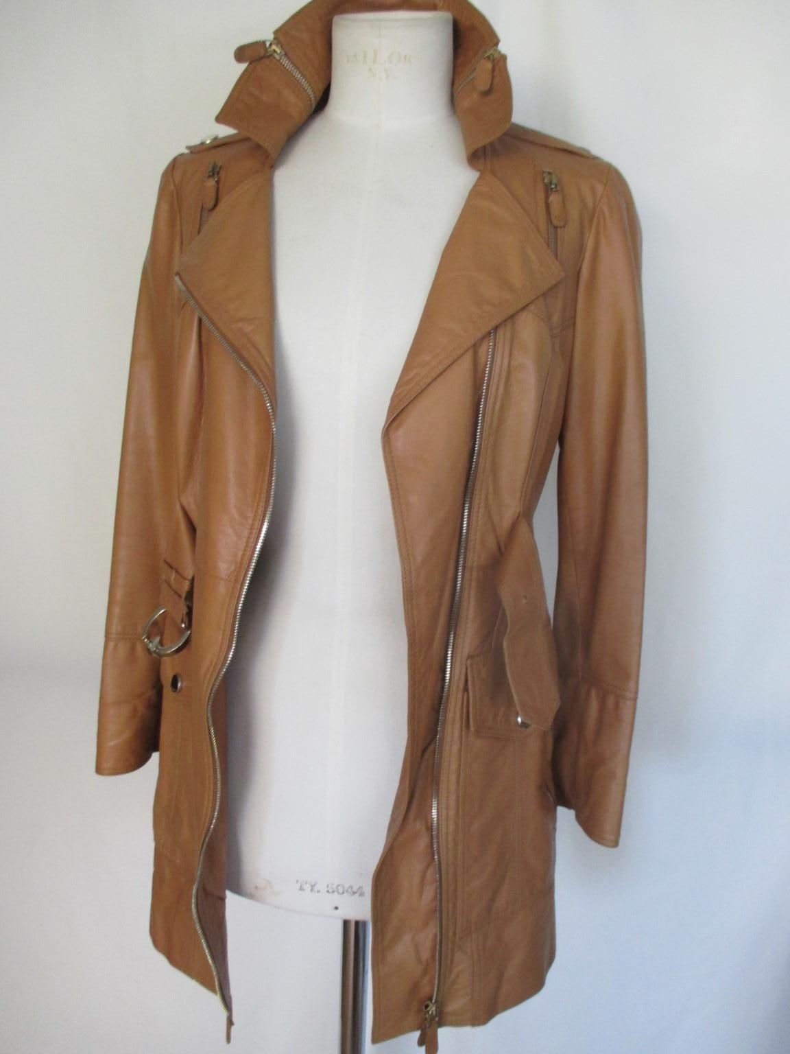 Gucci Brown Leather Jacket For Sale 2