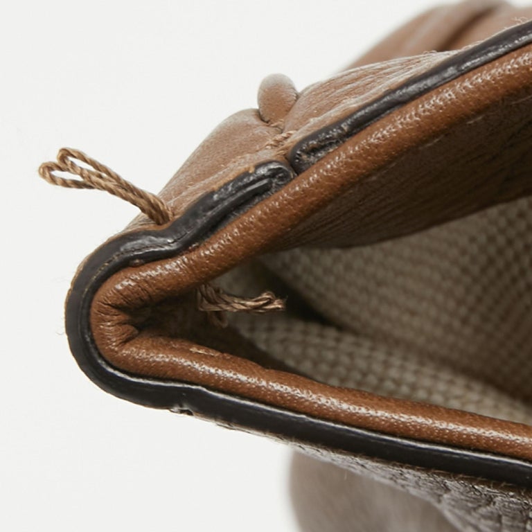 Gucci Brown Leather Large Bamboo Shopper Tote In Good Condition For Sale In Dubai, Al Qouz 2