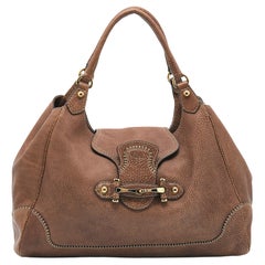 Gucci Brown Leather Large New Pelham Hobo