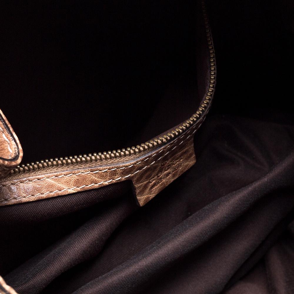 Gucci Brown Leather Large New Pelham Horsebit Shoulder Bag In Good Condition In Dubai, Al Qouz 2