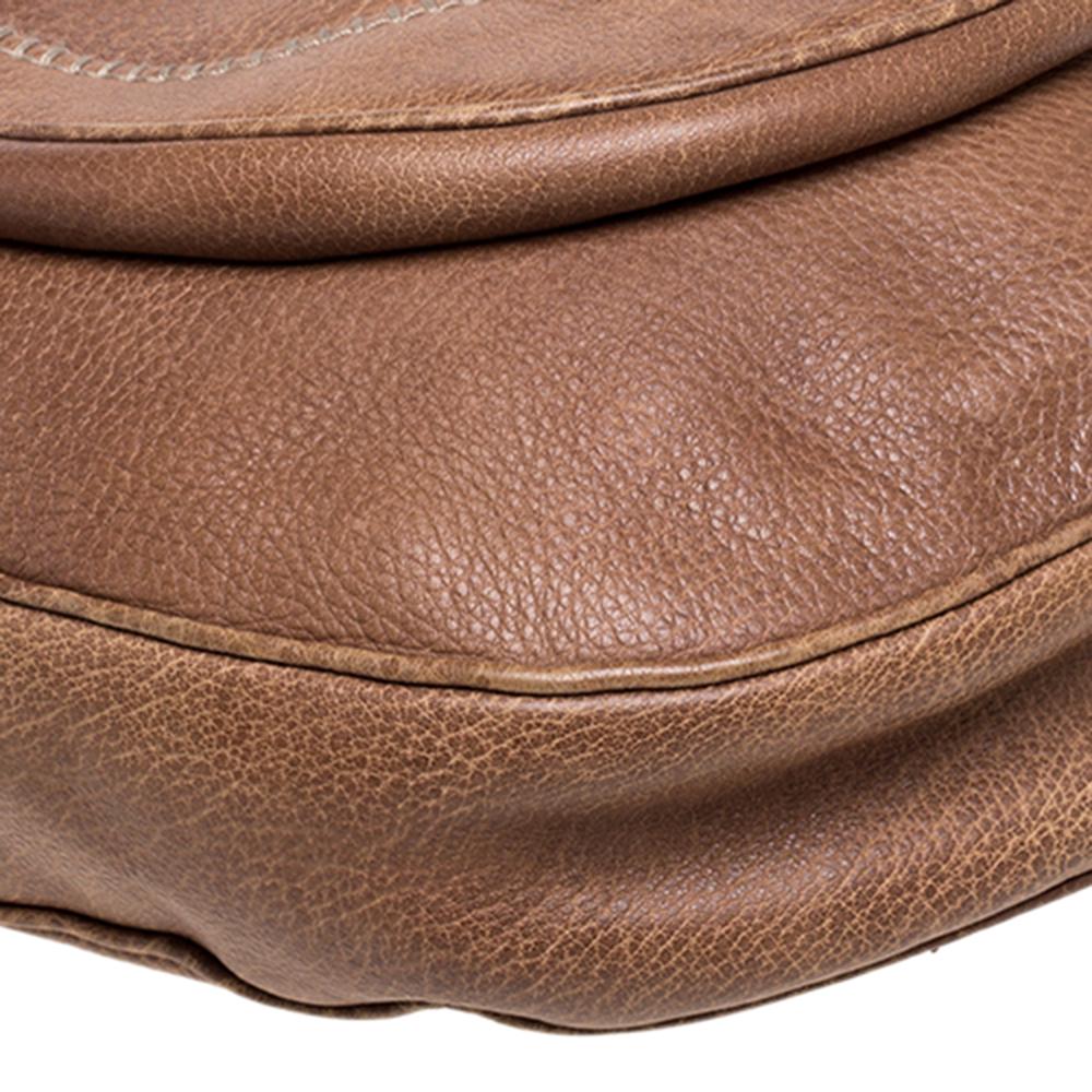 Gucci Brown Leather Large New Pelham Horsebit Shoulder Bag 1
