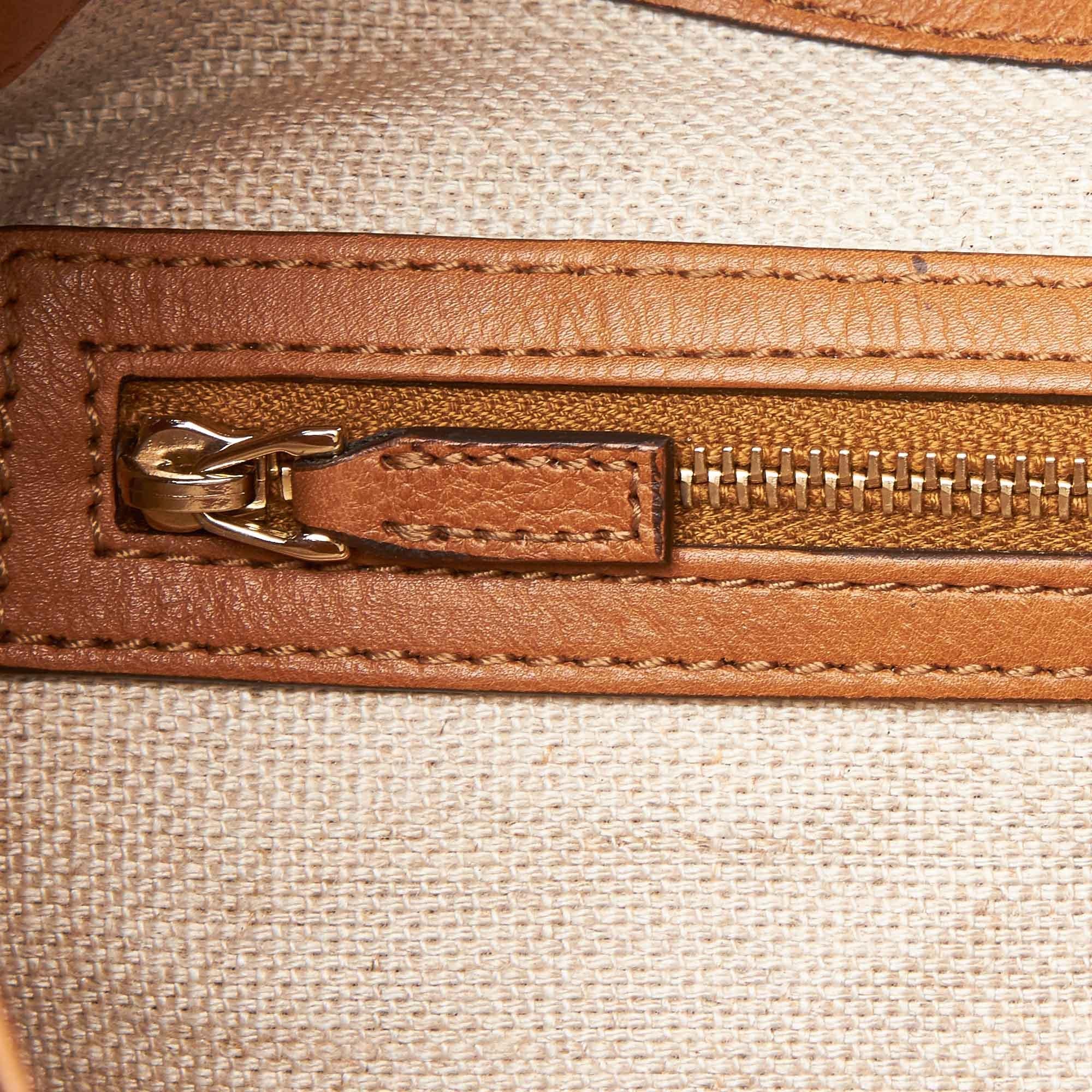 Gucci Brown Leather Marrakech Shoulder Bag For Sale 4