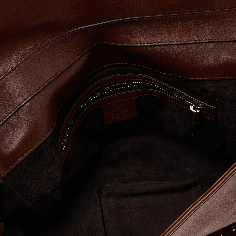 Gucci Brown Leather Marrakech Shoulder Bag 5