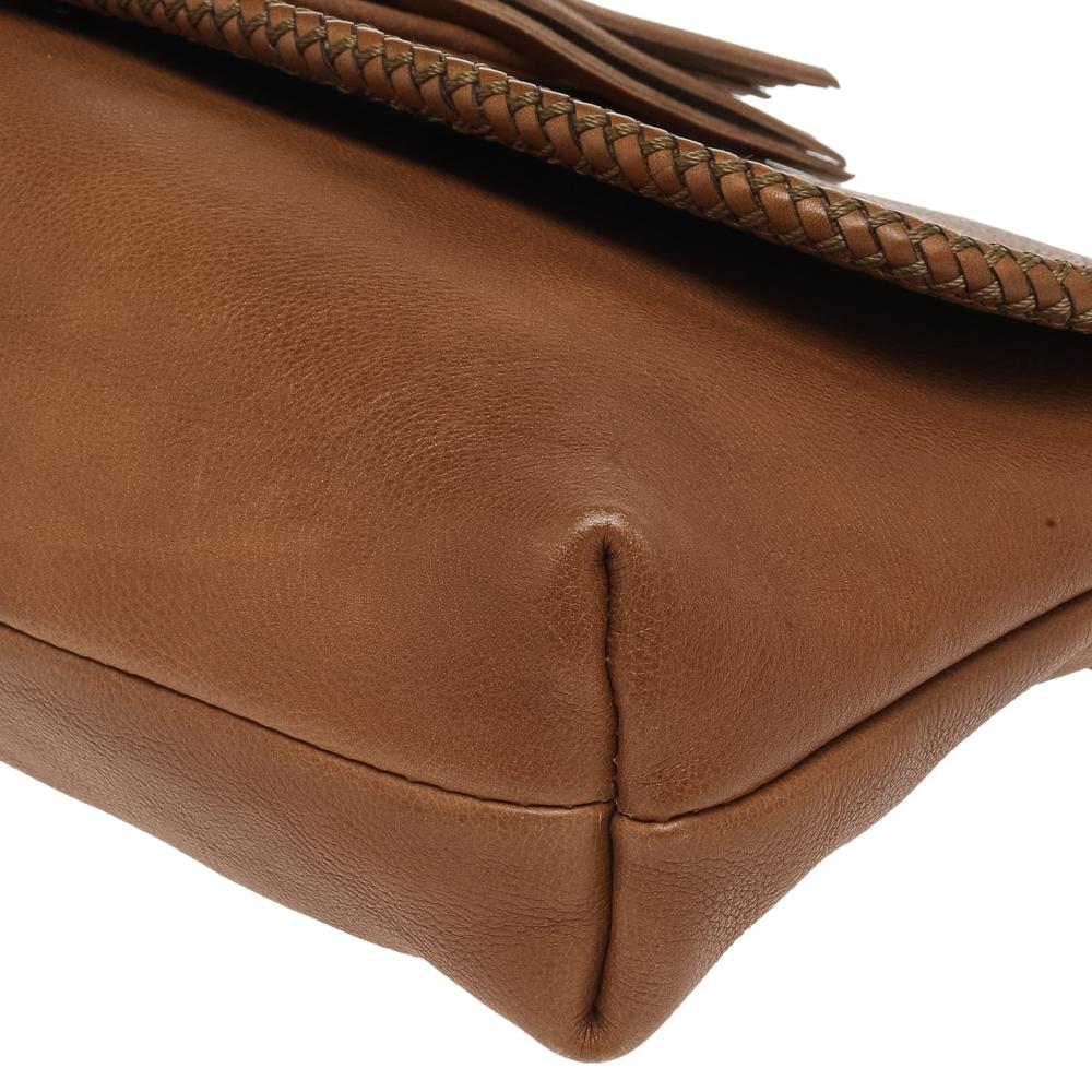 Gucci Brown Leather Marrakech Tassel Clutch 3