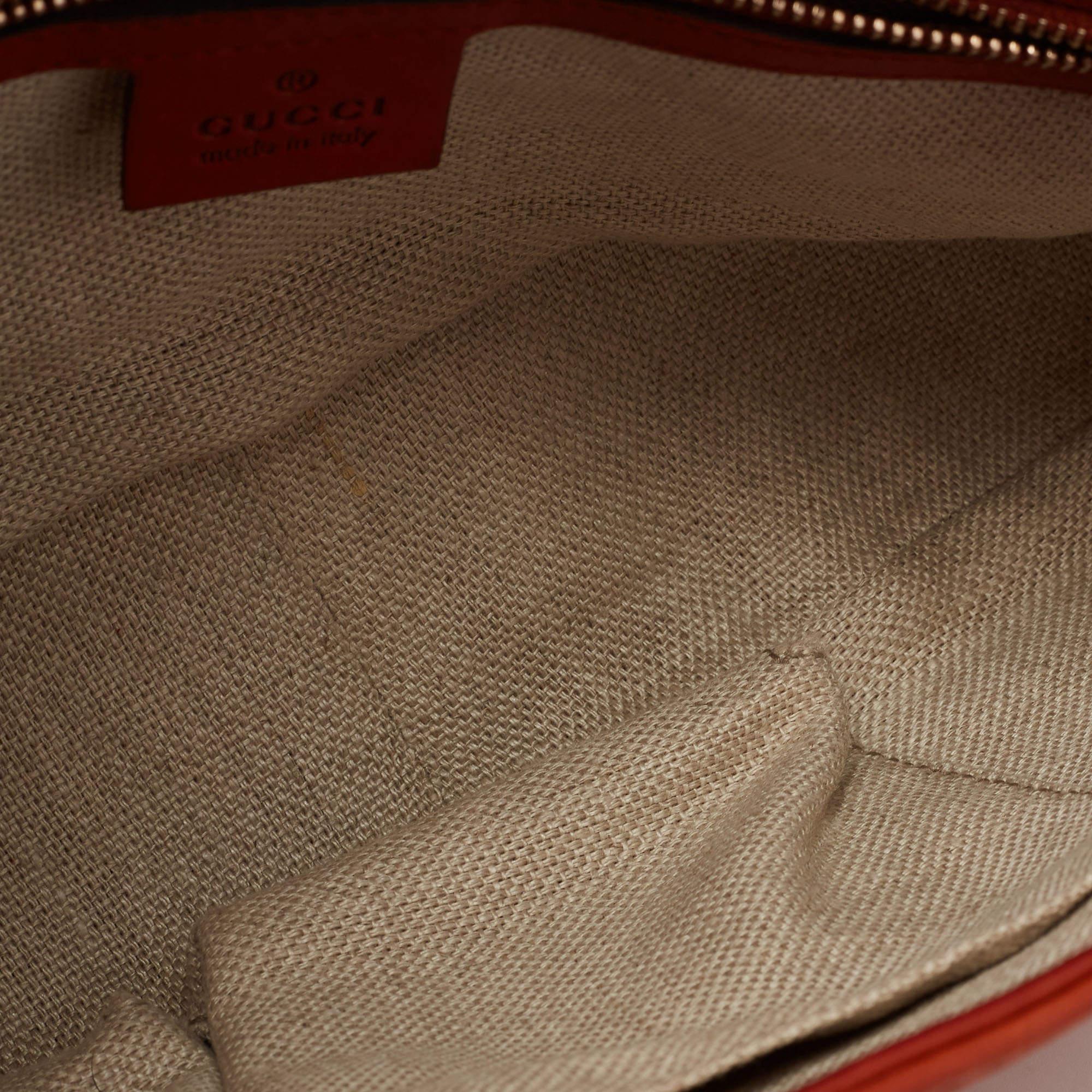 Gucci Brown Leather Medium Handmade Braided Shoulder Bag 6