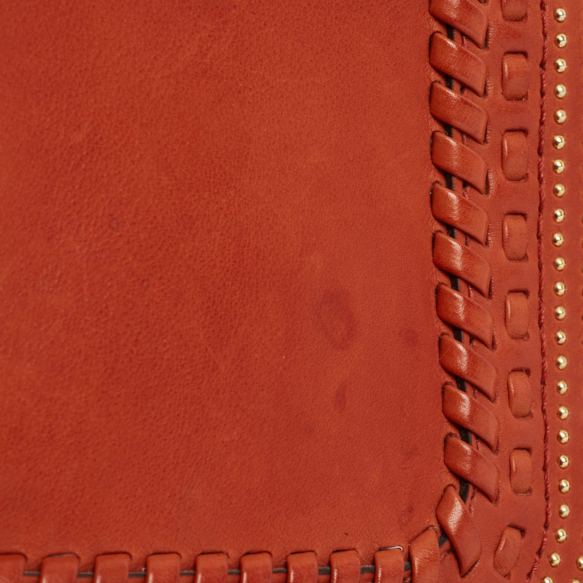 Gucci Brown Leather Medium Handmade Braided Shoulder Bag 4