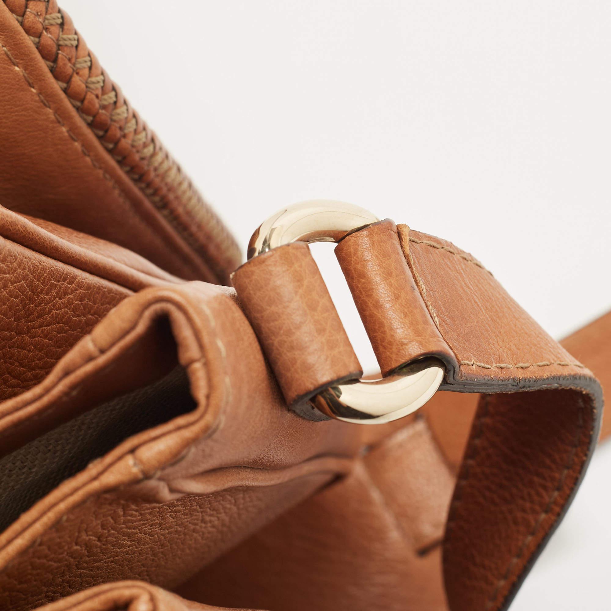 Gucci Brown Leather Medium Marrakech Shoulder Bag For Sale 7