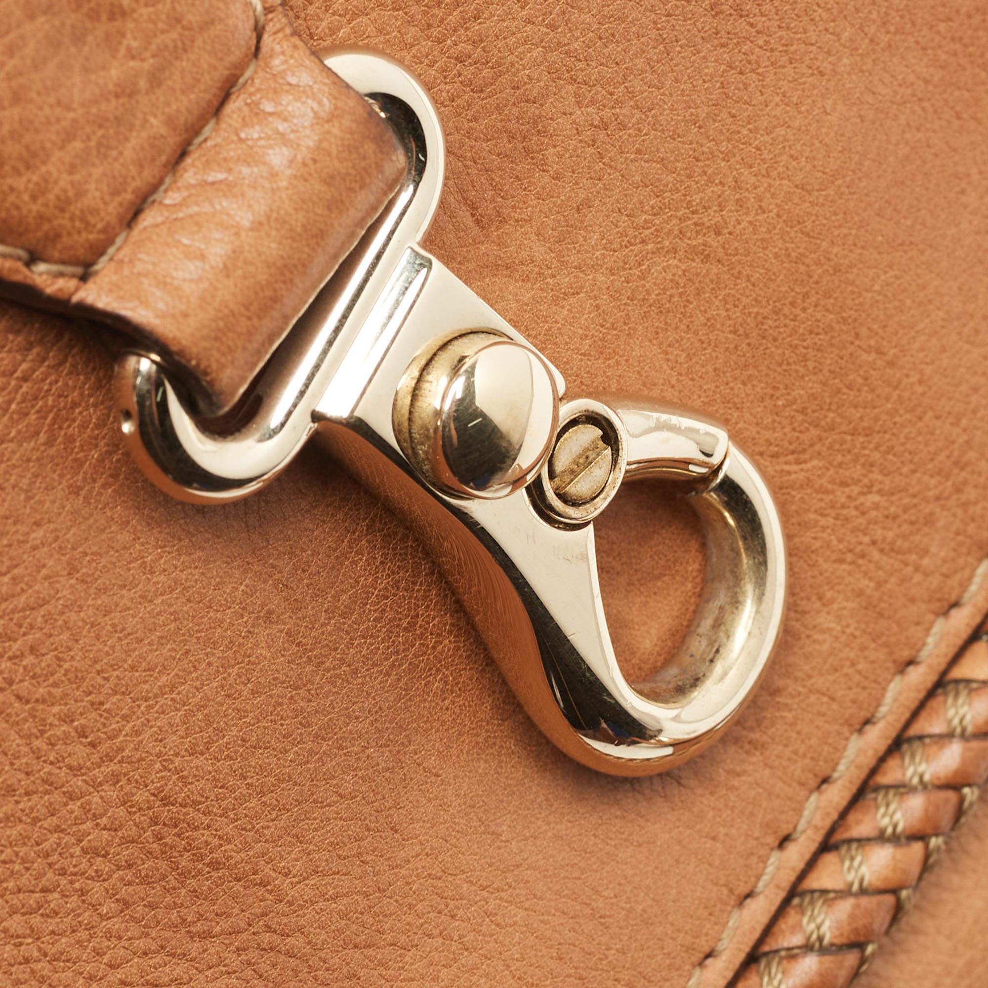 Gucci Brown Leather Medium Marrakech Shoulder Bag For Sale 13