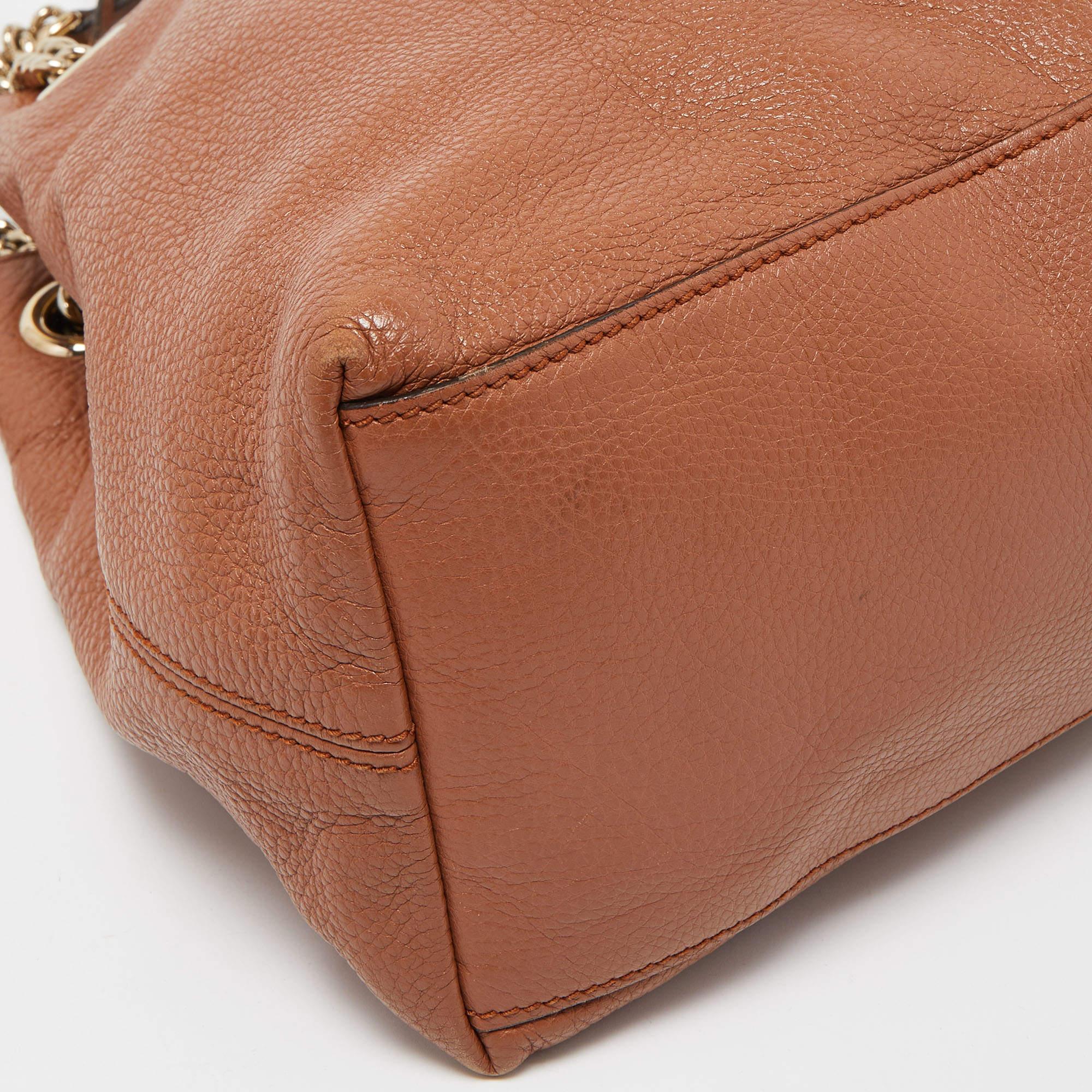 Gucci Brown Leather Medium Soho Chain Shoulder Bag 7