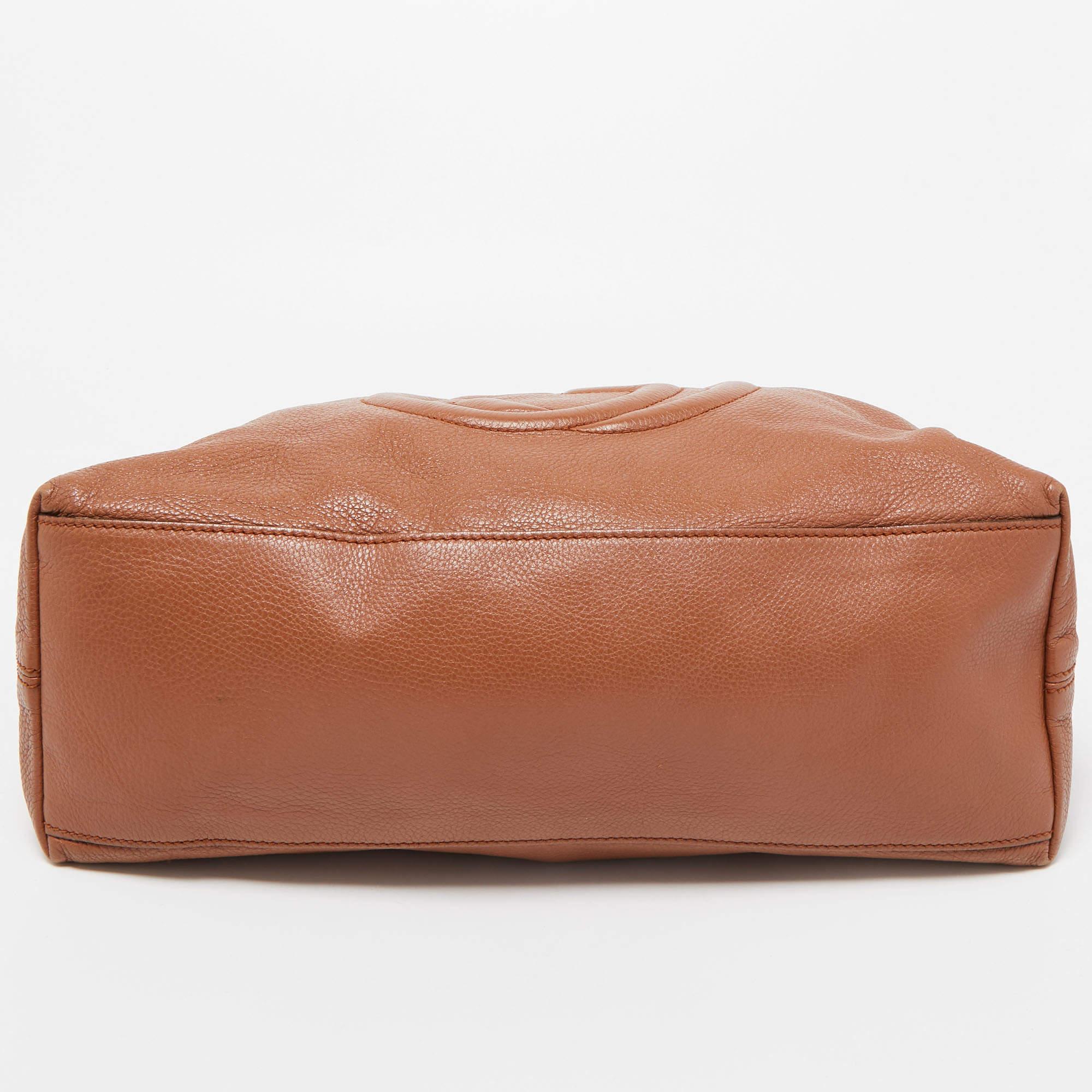 Gucci Brown Leather Medium Soho Chain Shoulder Bag 8