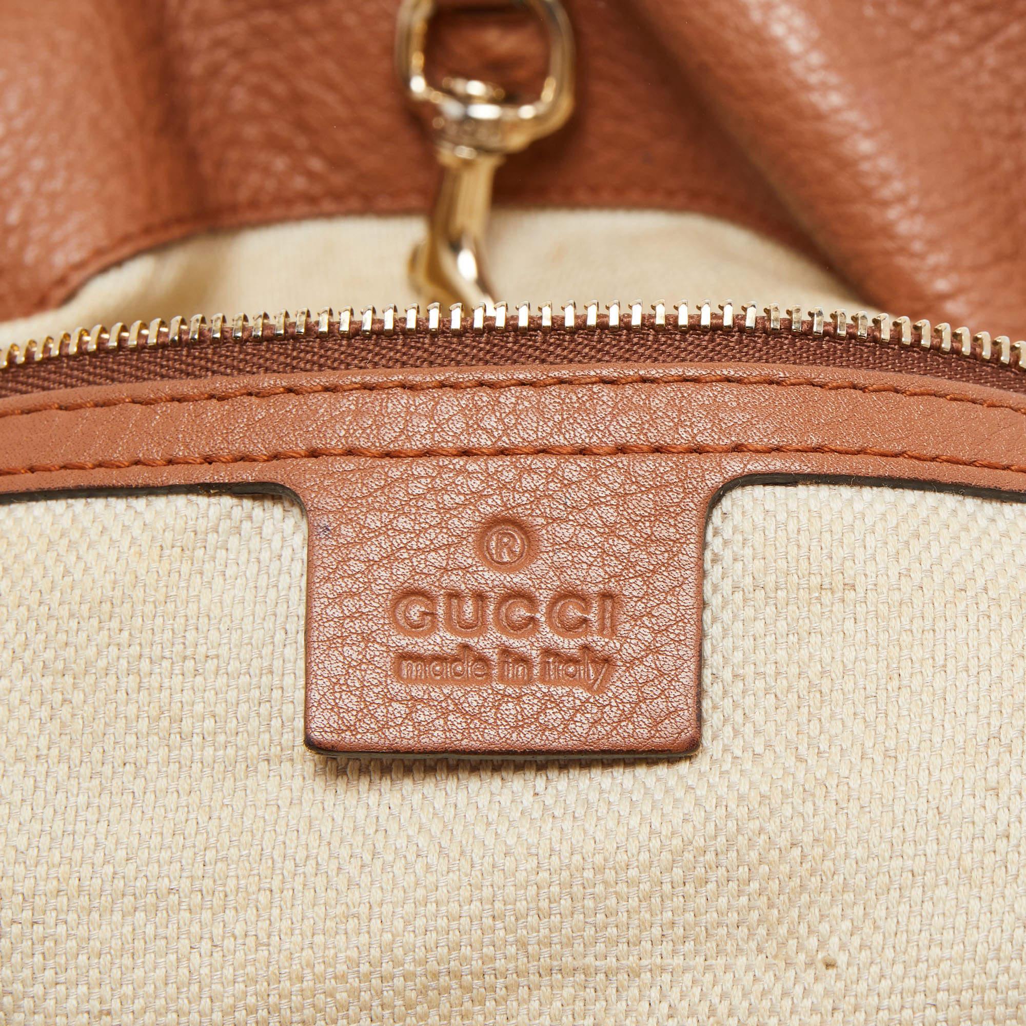 Gucci Brown Leather Medium Soho Chain Shoulder Bag 10