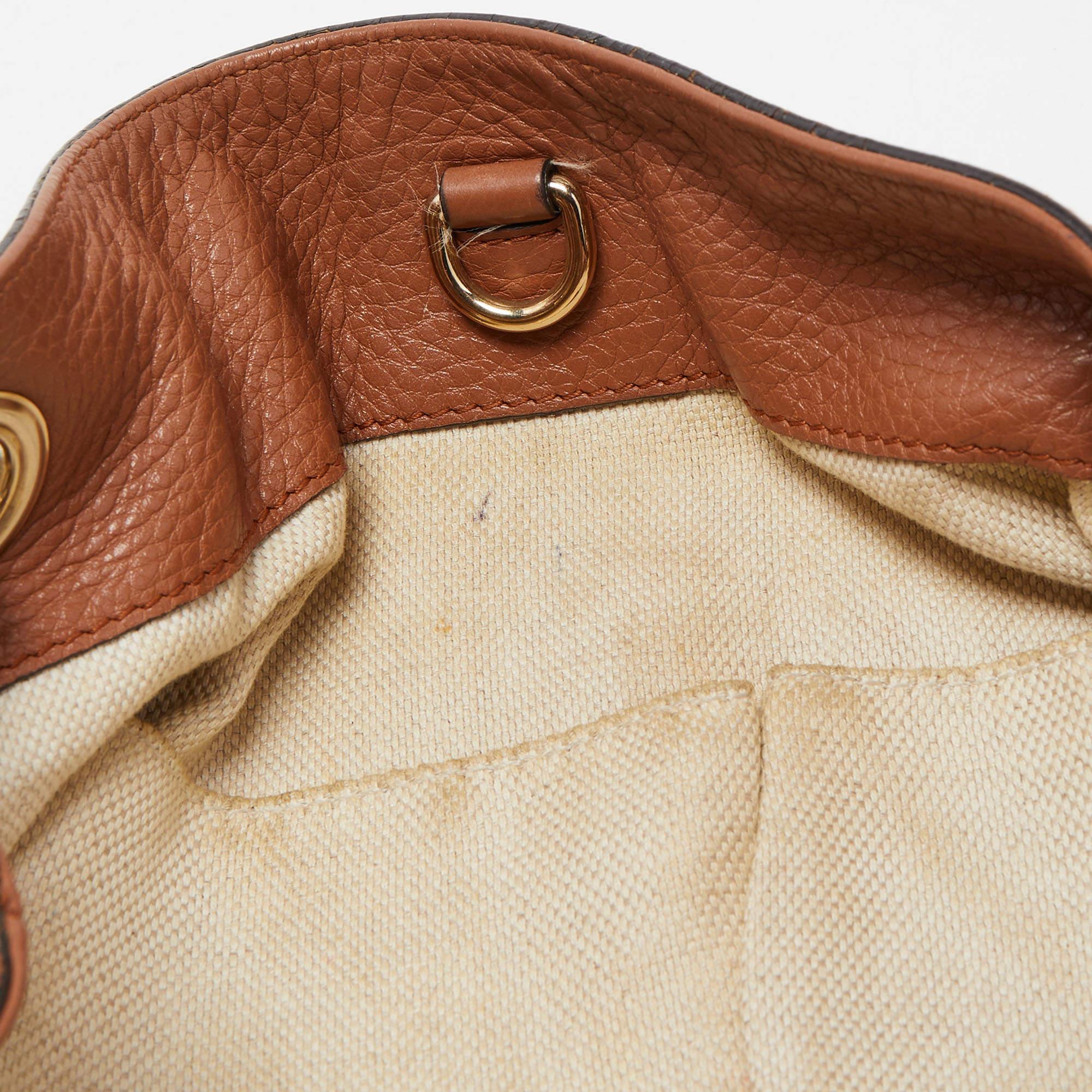 Gucci Brown Leather Medium Soho Chain Shoulder Bag 13