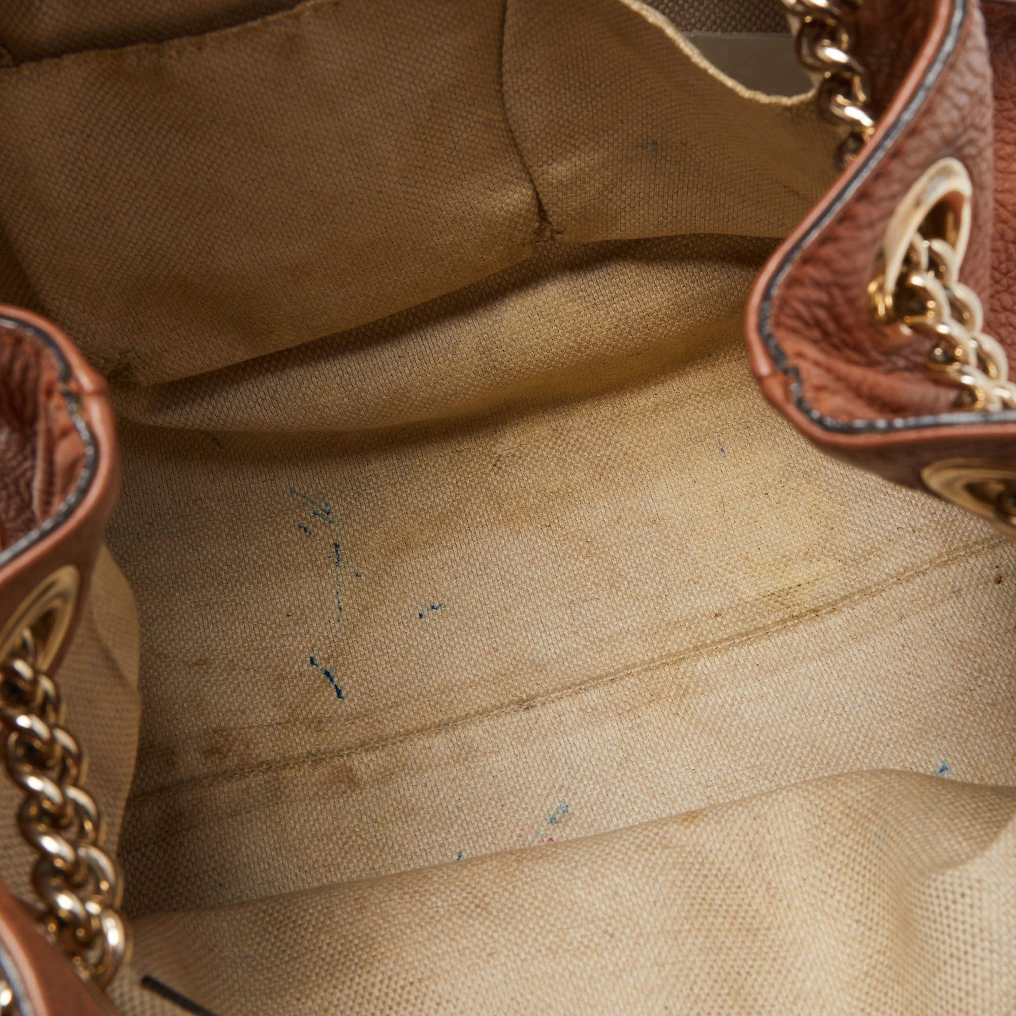 Gucci Brown Leather Medium Soho Chain Shoulder Bag 14