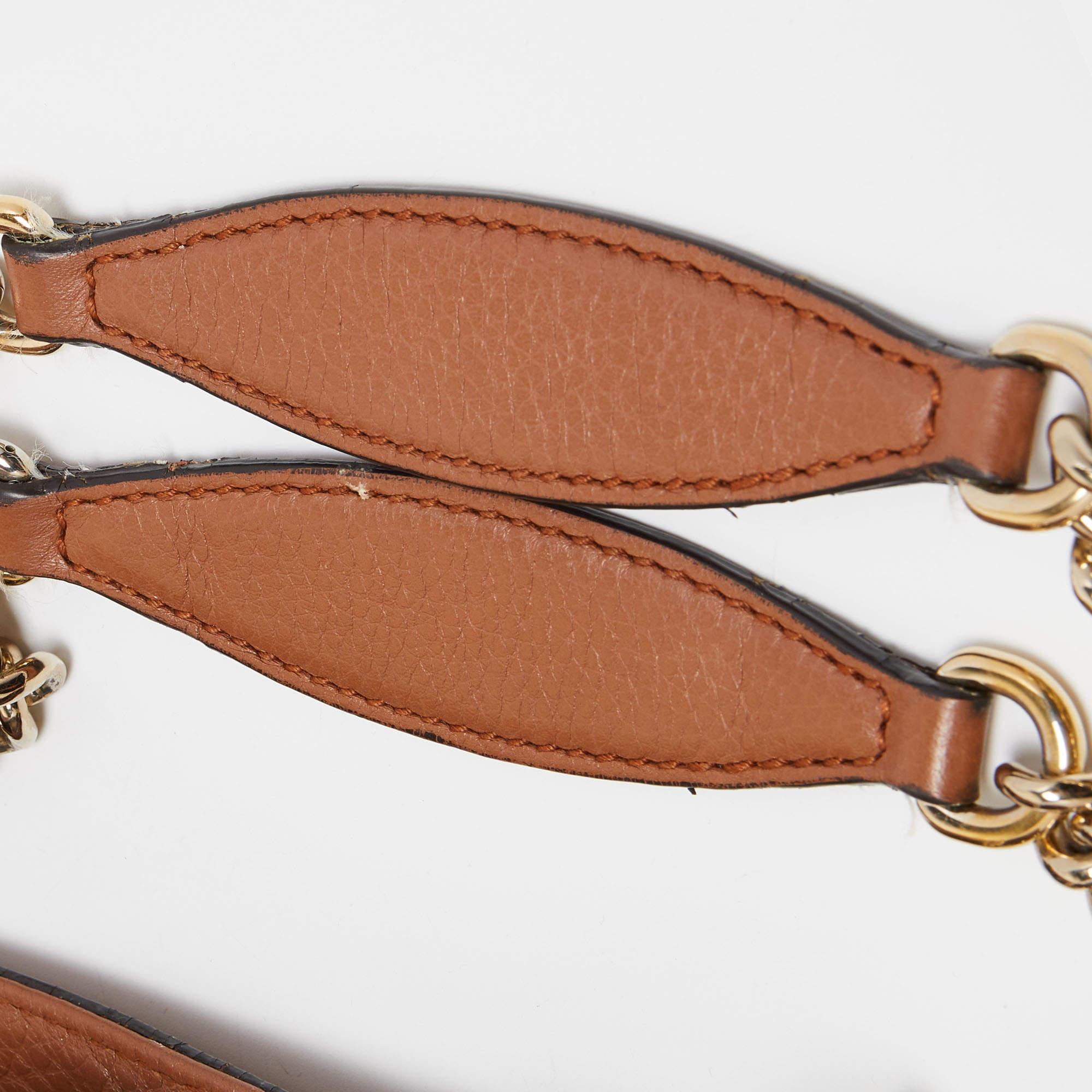 Gucci Brown Leather Medium Soho Chain Shoulder Bag 3
