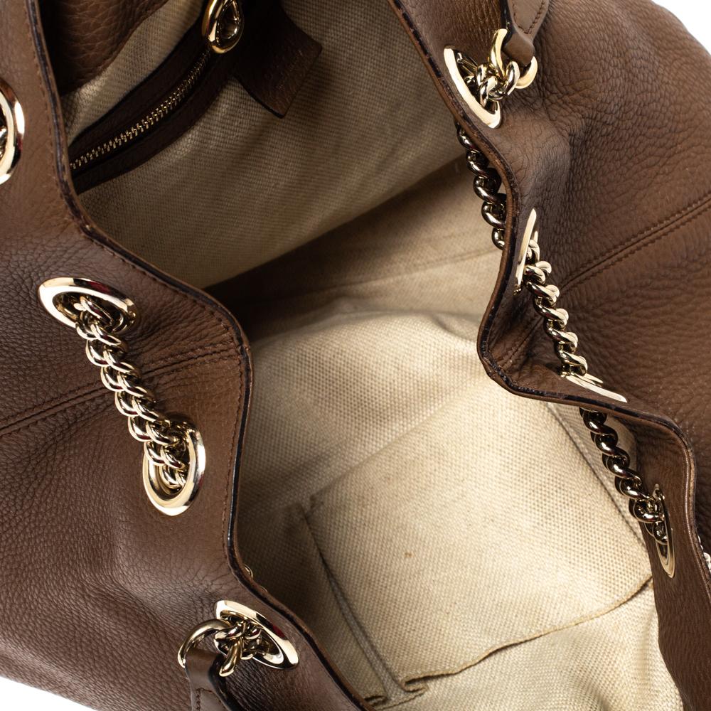 Gucci Brown Leather Medium Soho Shoulder Bag 5