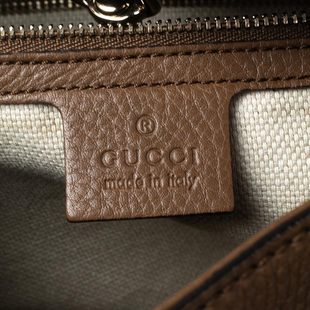 Gucci Brown Leather Medium Soho Shoulder Bag at 1stDibs
