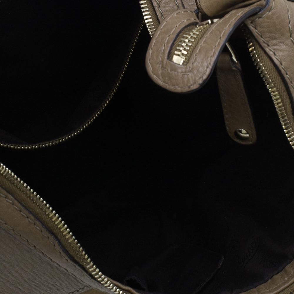 Gucci Brown Leather Medium Web Horsebit Heritage Hobo 9