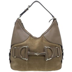 Gucci Brown/Beige GG Canvas and Leather Miss GG Original Hobo at ...