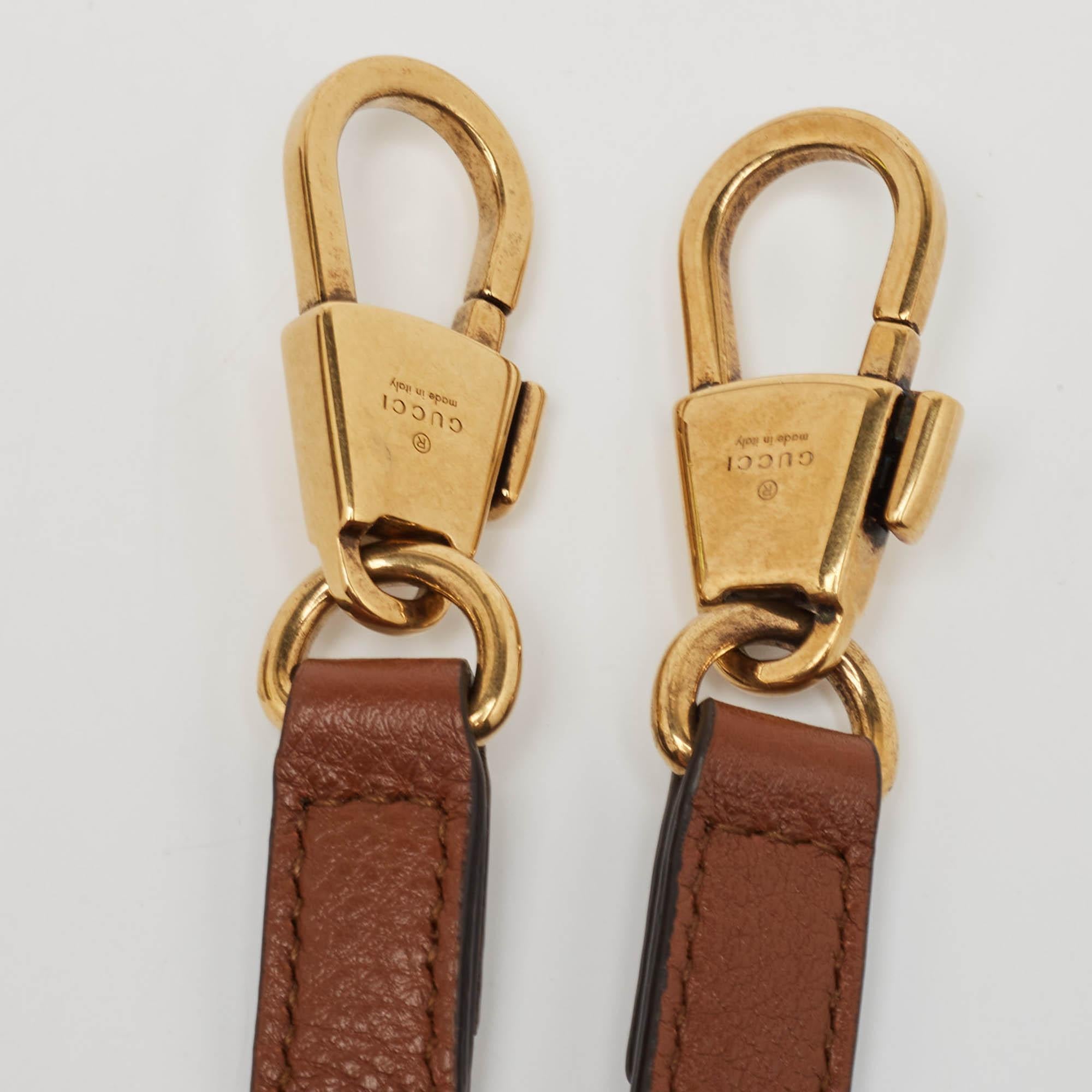 Gucci Brown Leather Mini Diana Tote 1