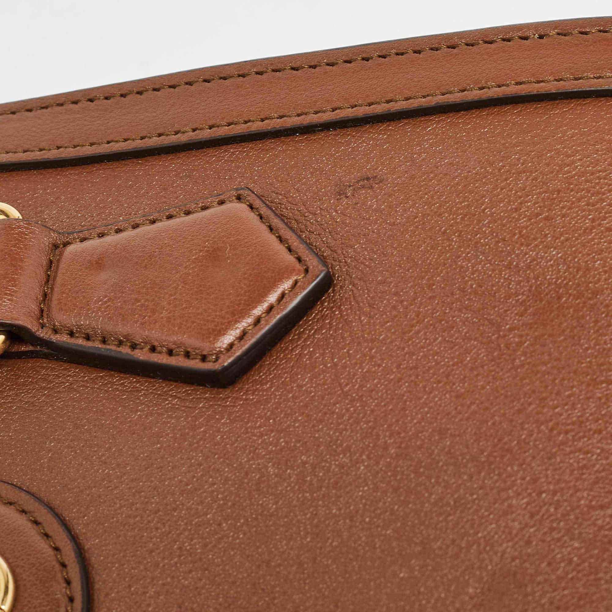 Gucci Brown Leather Mini Diana Tote 2